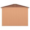 8' x 8' Outdoor Storage Shed, Metal Garden Shed with Double Sliding Doors, 4 Air Vents, Tool Storage House Shed for Yard, Patio, Lawn, Coffee