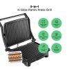 3-in-1 Electric Indoor Panini Press & Grill, 4-Slice Sandwich Press, Opens 180Â° for Grilling