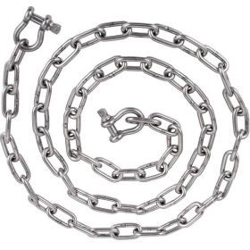 Multi-usage Stainless Steel Long Chain for Small Boats (Color: Silver, type: Hardware)