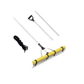 Floating Weed Landscape Rake with Foam Floats for Lawn Care and Pond (Color: As pic show, type: Style B)